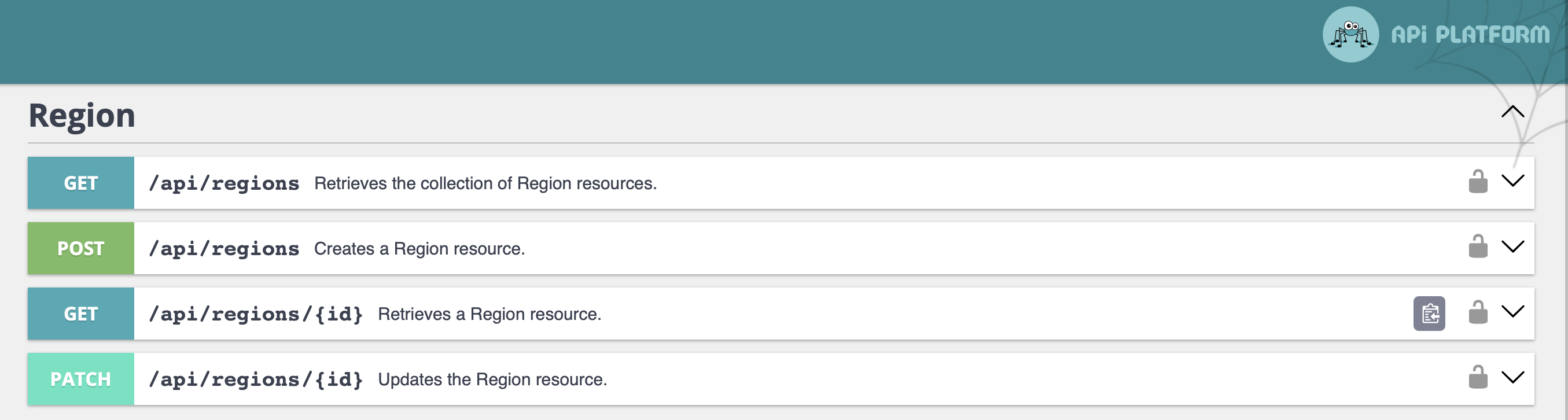 Documentation API Platform générée automatiquement