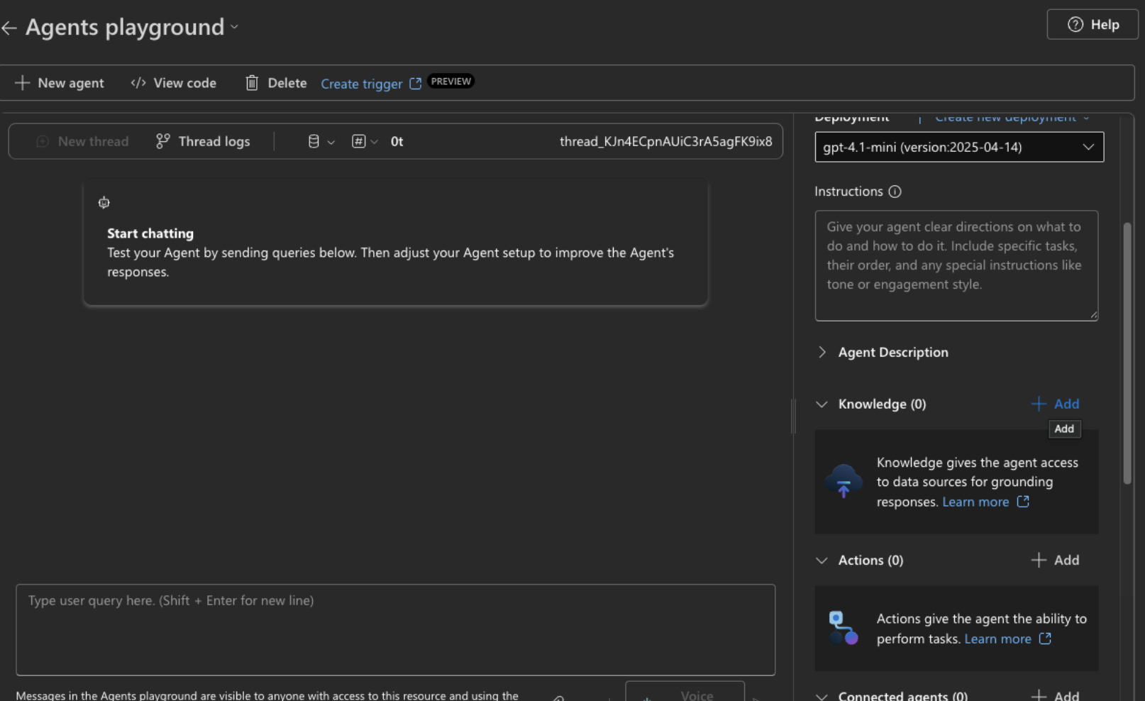 Configuration de la knowledge base dans Azure AI Foundry